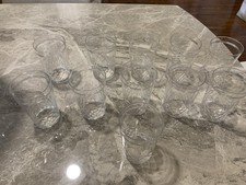 Set di 11 bicchieri in cristallo Baccarat modello “Palerme”-originali anni ‘50