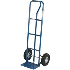 Carrello portapacchi alto 2 ruote pneumatiche kg.200 trasporto scatole casse con