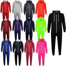 Pigiama pigiama bambina ragazzo tinta unita e mimetico pile A2Z Onesie pezzo unico tuta