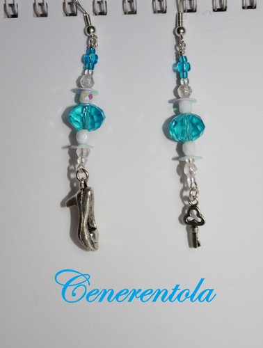 Orecchini cenerentola cosplay - orecchini,