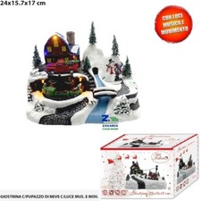 GIOSTRINA CARILLON NATALIZIO PUPAZZO DI NEVE CON LUCI MUSICA MOVIMENTO 243010