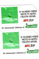 Il Numero Verde mette in moto i buoni affari - 2 schede telefoniche - SIP