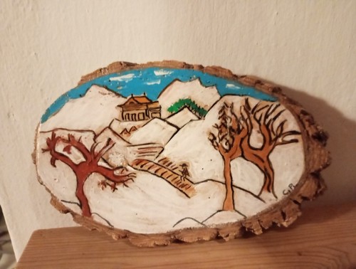 Dipinto mano legno - a, su