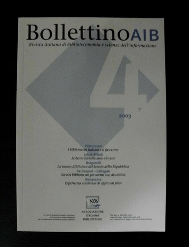 Bollettino aib 2003 i - bollettino,