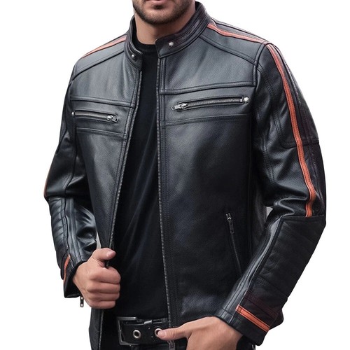 Giacca motociclista uomo pelle - motociclista,