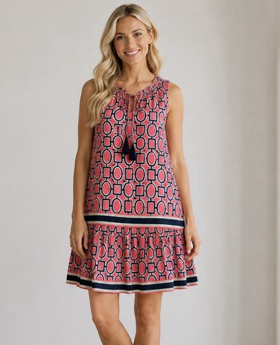 Mini abito donna - stampa, geo