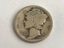 Dime D'Argento 1916 (.900) •