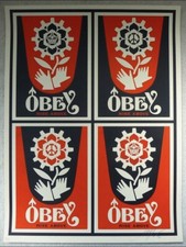 Shepard Fairey Obey RISE ABOVE