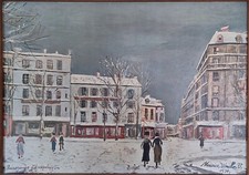 Maurice Utrillo "Rue Jeanne d'Arc prolongée à Paris 1934"