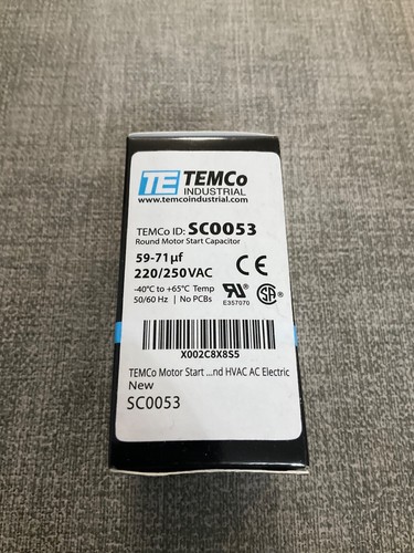 Temco sc0053 uf mfd - sc0053, uf/mfd