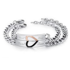 Bracciale mezzo cuore spezzato