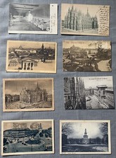 Lotto 18 cartoline primi '900 MILANO molte viaggiate formato piccolo. Occasione!