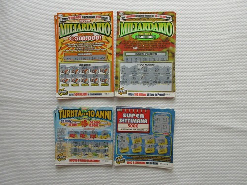 Lotto biglietti gratta vinci - e,