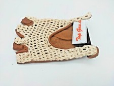 Guanti guida vintage auto  in pelle caprina  dorsi in rete poliestere