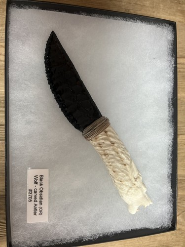 Coltello ossidiana con - in,
