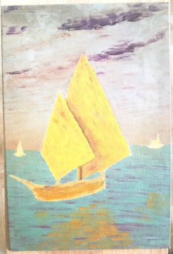 Veliero quadro olio - "veliero", su