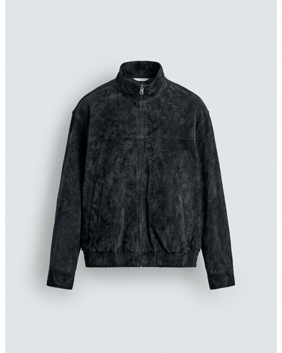 Giacca pelle scamosciata uomo - giacca,