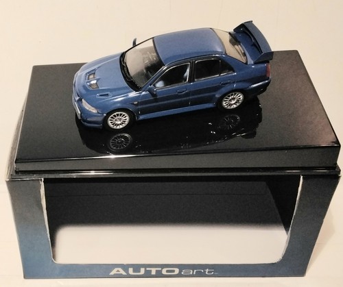 Mitsubishi lancer evo bleu - mitsubishi,