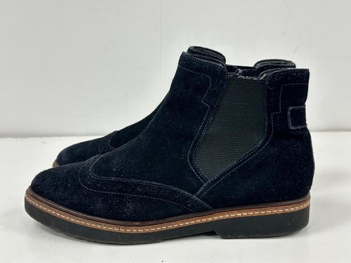 Women navy blue leather - blue,
