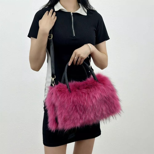Borsa donna eco pelliccia - in,