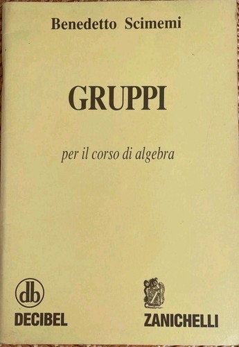 Gruppi benedetto scimemi - benedetto,