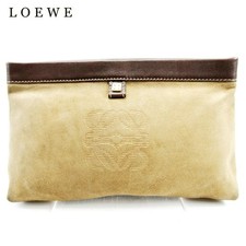 LOEWE Anagram Clutch Beige