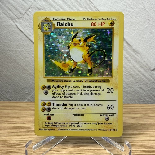 Raichu 102 holo - raro, set