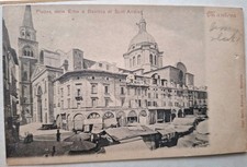 Cartolina Antica Mantova Piazza Delle Erbe E Basilica D S Andrea Fp Viag 1902 N6