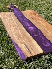 Tagliere In Legno D’ulivo E Resina