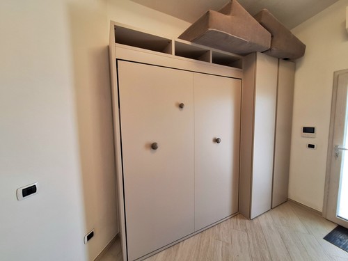 Letto scomparsa grigio - letto, a