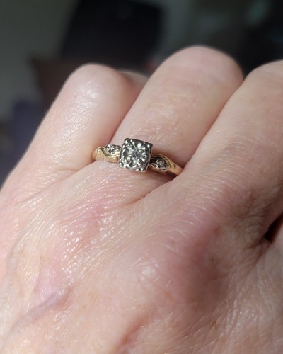 Anello vintage oro kt - anello,