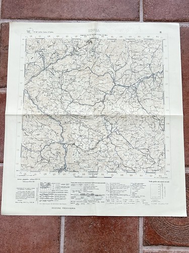 Idria 1934 carta topografica - 1934,