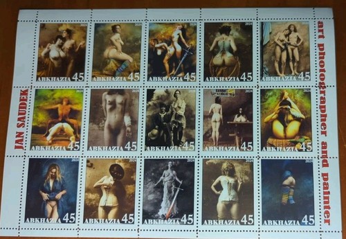 Foglio francobollo jan saudek - foglio,
