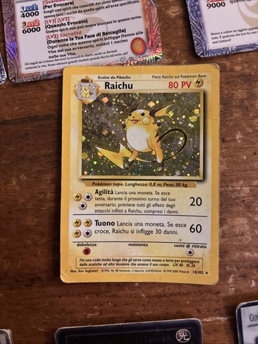 Pokemon raichu 102 set base - raichu,