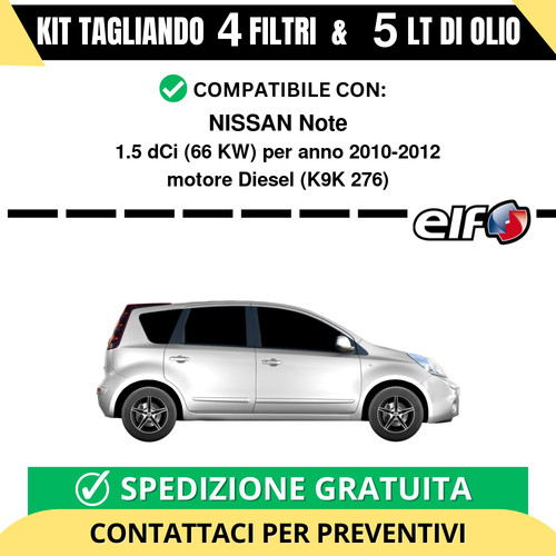 Tagliando per nissan note - tagliando,