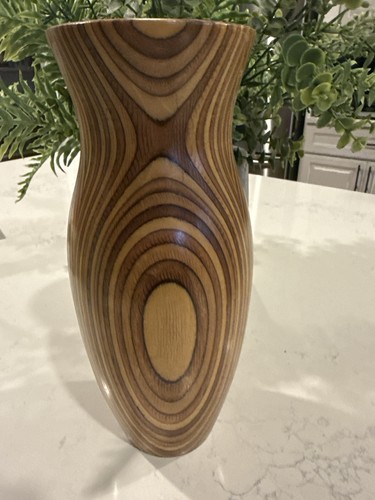 Vaso mcm vintage legno - vaso,