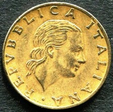 COIN - ITALY 200 LIRE - KM#