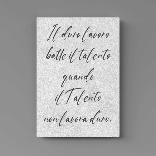 Quadro con scritta - sul, lavoro