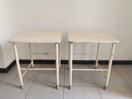 Coppia sgabelli vintage - coppia, di