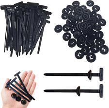 50 Fibbie Universali in Nylon per Fascette Fermacavi, Fascette in Plastica Autob