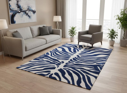 Tappeto righe zebrate in - a,