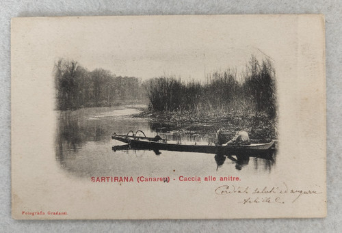 Cartolina pavia sartirana - pavia,