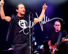 Autografo originale autentico firmato Eddie Vedder (PEARL JAM) 8x10" VERO con certificato di autenticità