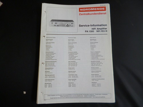 Manuale servizio originale - servizio,
