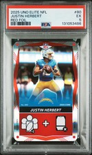 2025 Justin Herbert Red Foil