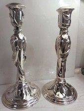 Coppia Candelabri Argento