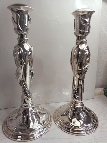 Coppia candelabri argento - coppia,