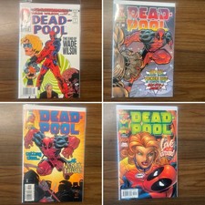 (lotto di 10) Deadpool -1, 1, 2, 3, 4, 6, 7, 8, 9, 10 Marvel 1997 Chiave 1° Serie