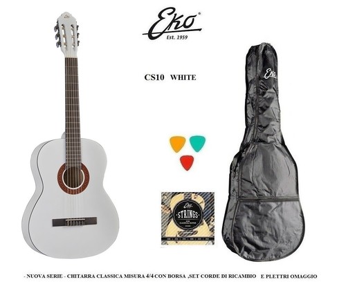 Eko cs10 white chitarra - cs10,