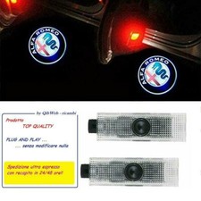 2 PROIETTORI LOGO Luci cortesia LED Alfa Romeo MITO 159 Giulietta Stelvio Brera